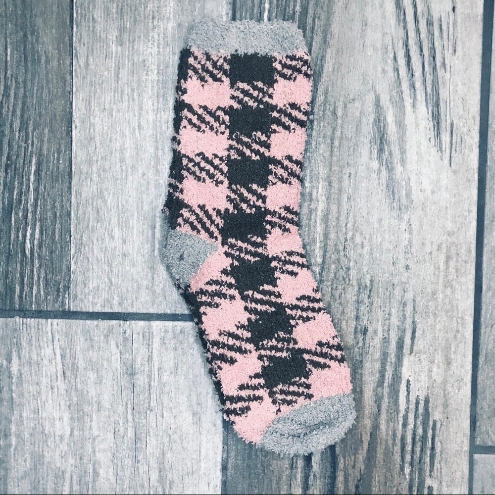 Japanese Patchwork Plaid Velvety Winter Socks